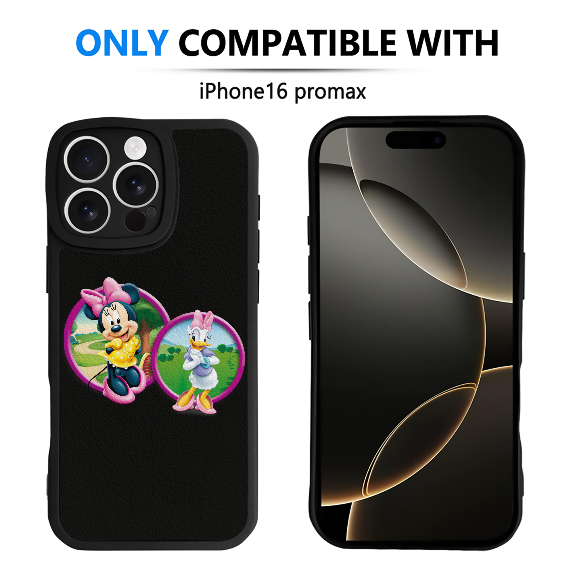 （画像用） ミッキーマウス Mickey Mouse 【iPhone 16シリーズ対応】シリコンスマホケース（レザー調） 材質：シリコン